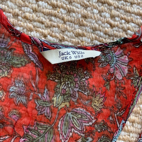 Jack Wills floral tank top - Picture 2 of 2